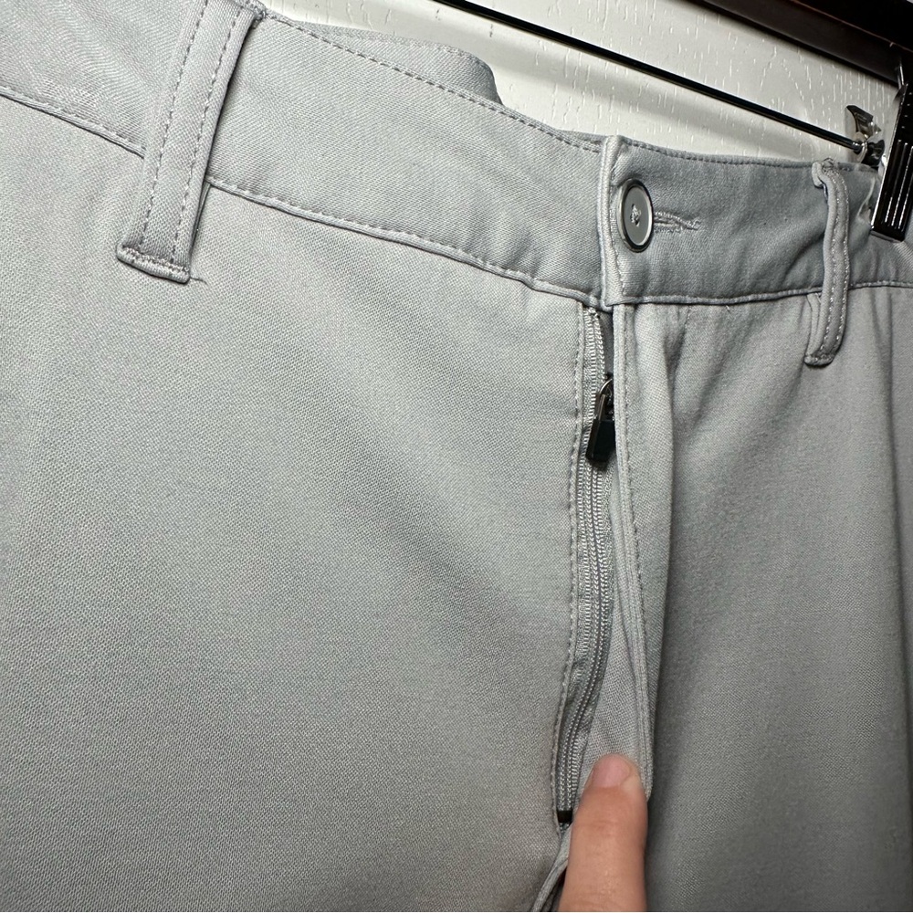 BYLT Basics Men’s Gray Everyday Modern Tapered Slim Stretch Pants- Size 32x29 - Picture 13 of 15